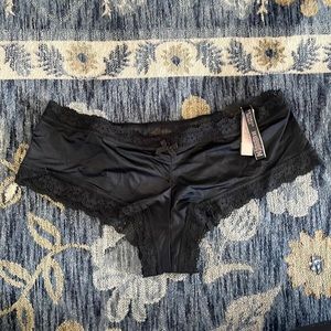 Victoria’s Secret Black Panties, Cheeky/Cheeky, Size XL